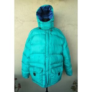 💜Vintage L.L. Bean Jim Whittaker Down Puffer Jacket Hooded Men’s L